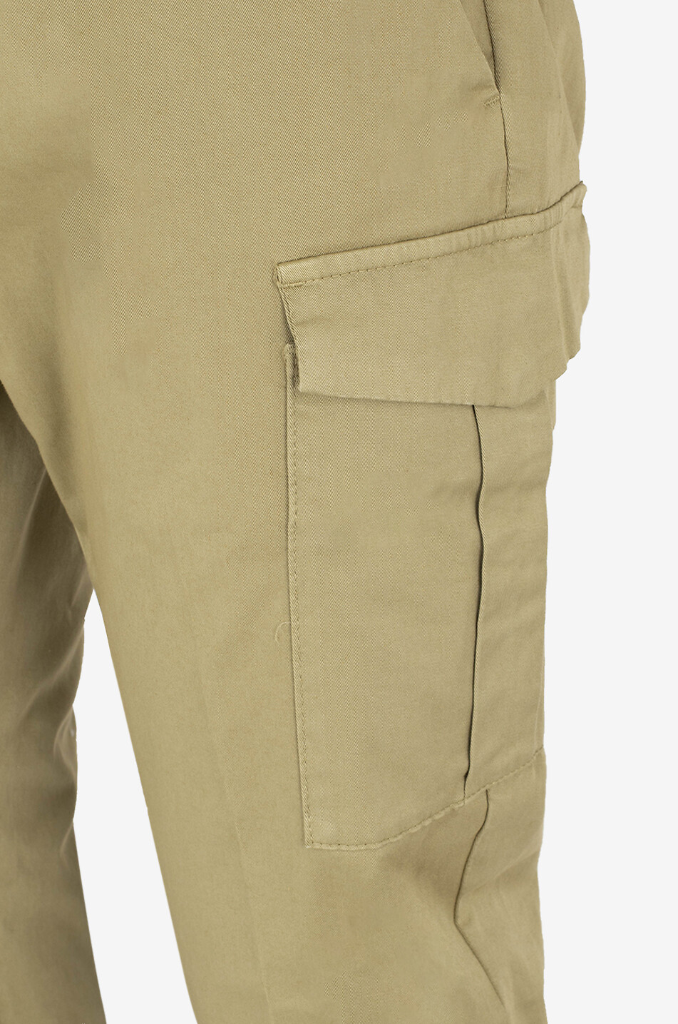 DONDUP Eddy slim fit gabardine cargo trousers Men [akeneo-beigefonce] 3