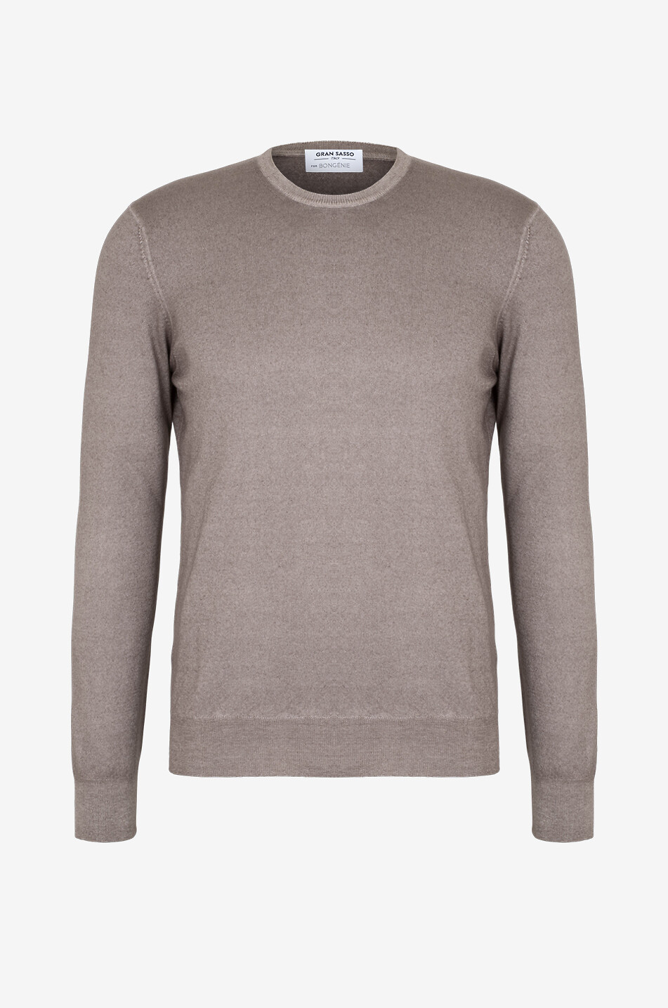 GRAN SASSO Pull fin à col rond en cachemire Vintage Cashmere Homme MARRON MOYEN 1