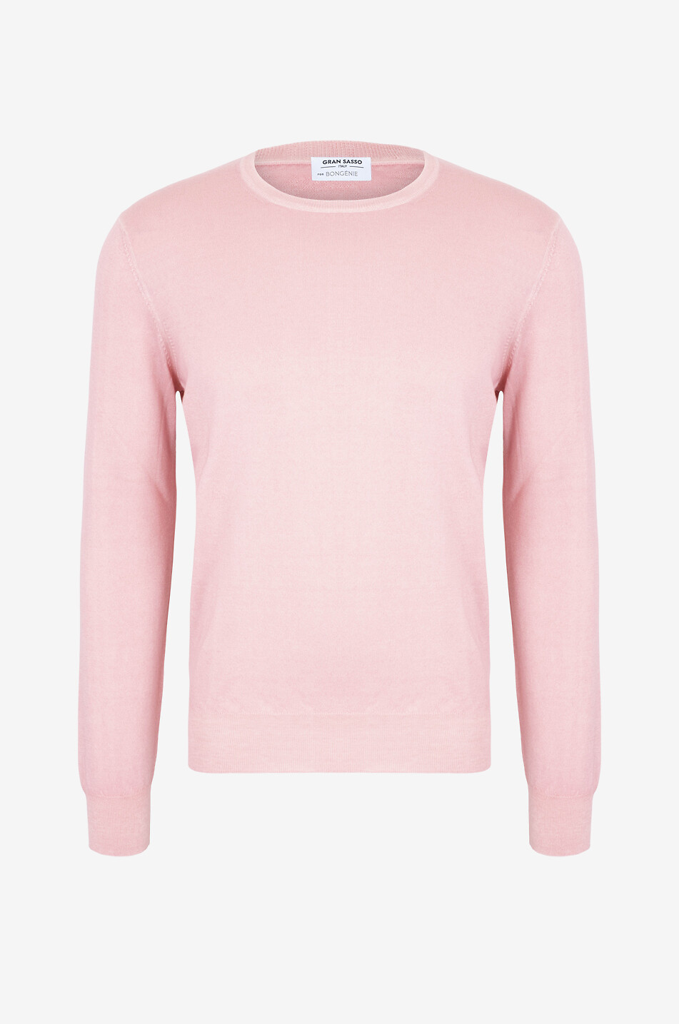 GRAN SASSO Feiner Rundhalspullover aus Kaschmir Vintage Cashmere Herren MITTELROSA 1