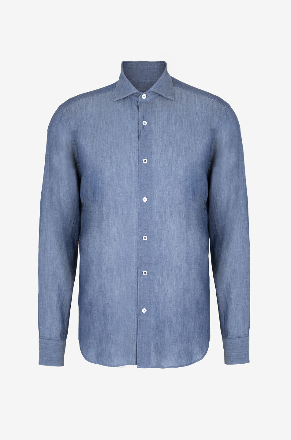 FEDELI Hemd aus Sommer-Denim Sean Herren MITTELBLAU 1