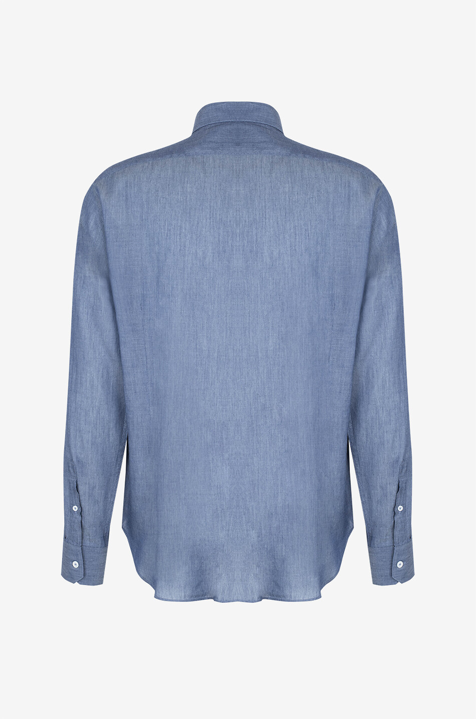 FEDELI Hemd aus Sommer-Denim Sean Herren MITTELBLAU 2