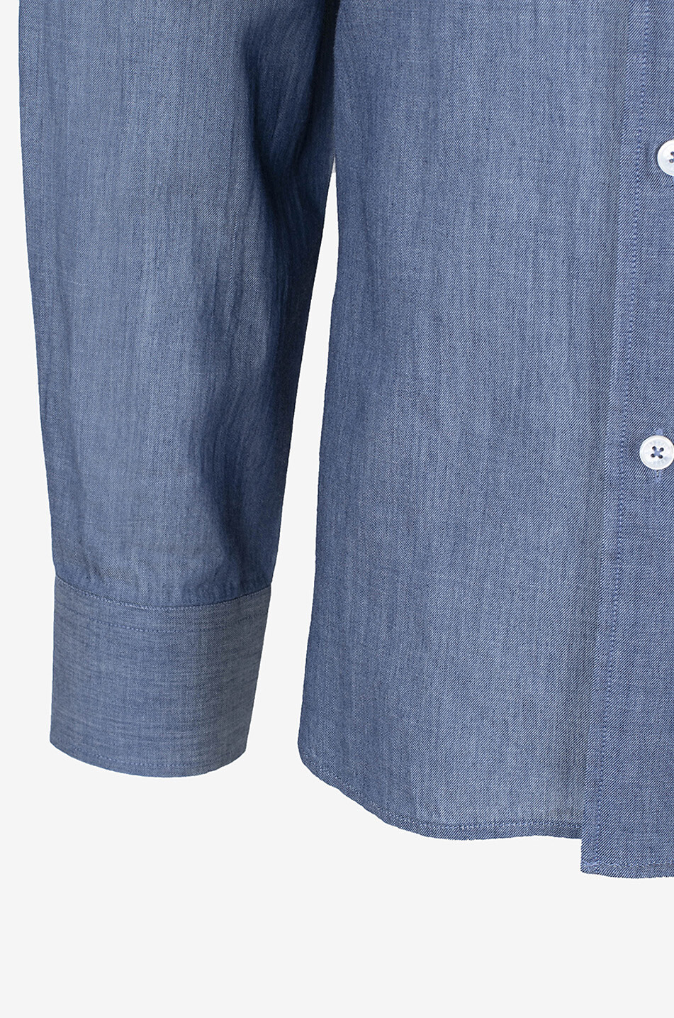 FEDELI Hemd aus Sommer-Denim Sean Herren MITTELBLAU 3