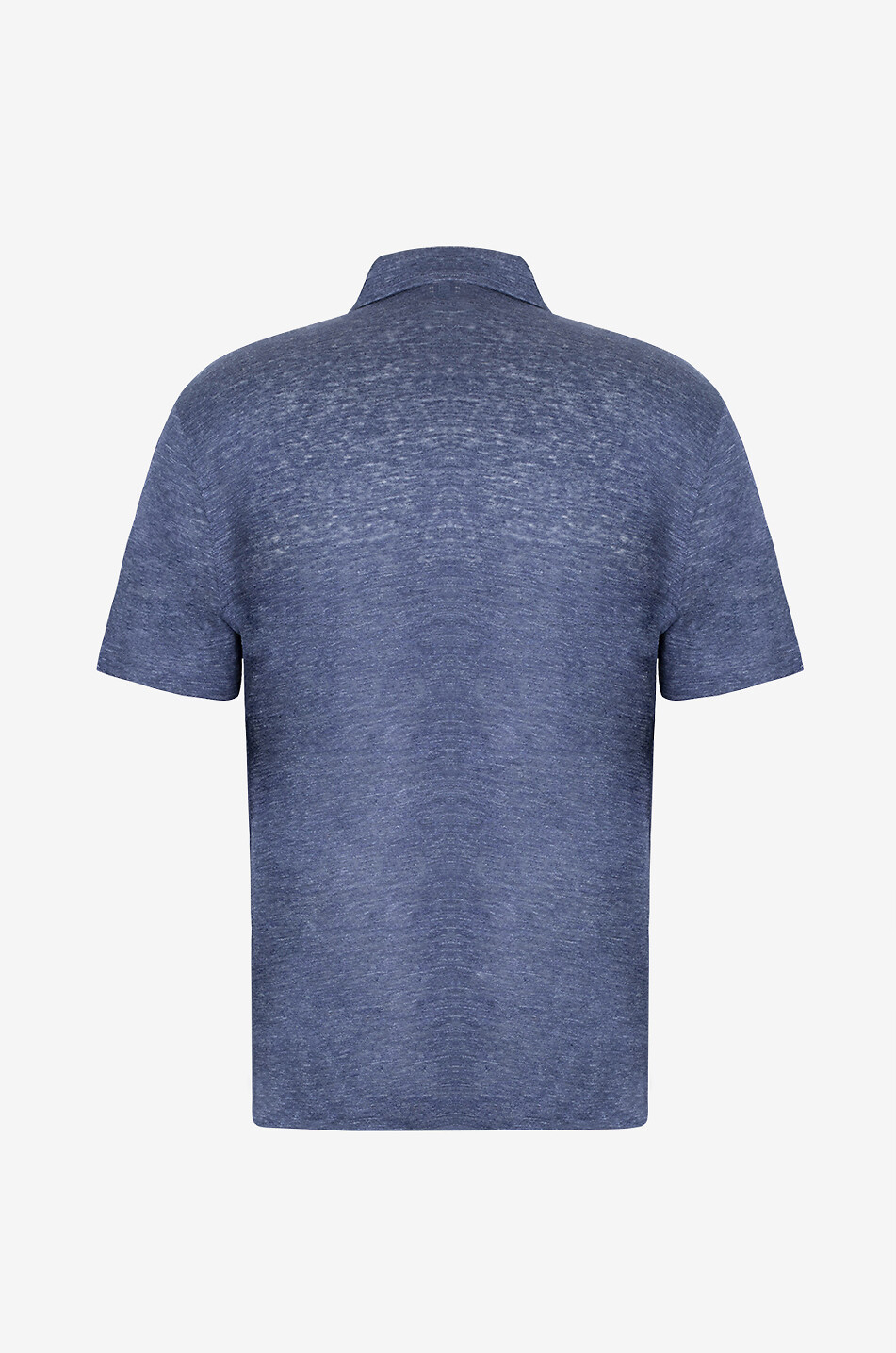 Zippy short-sleeved linen jersey polo shirt