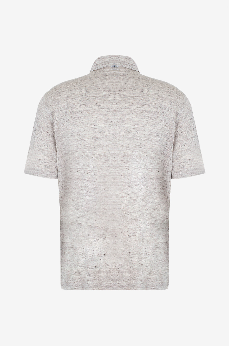 FEDELI Kurzarm-Polohemd aus Leinenjersey Zippy Herren BRAUN 2