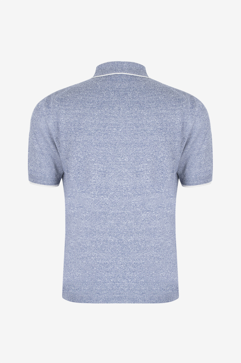 FEDELI Polo en maille côtelée à manches courtes Irlandia Homme BLEU FONCE 2