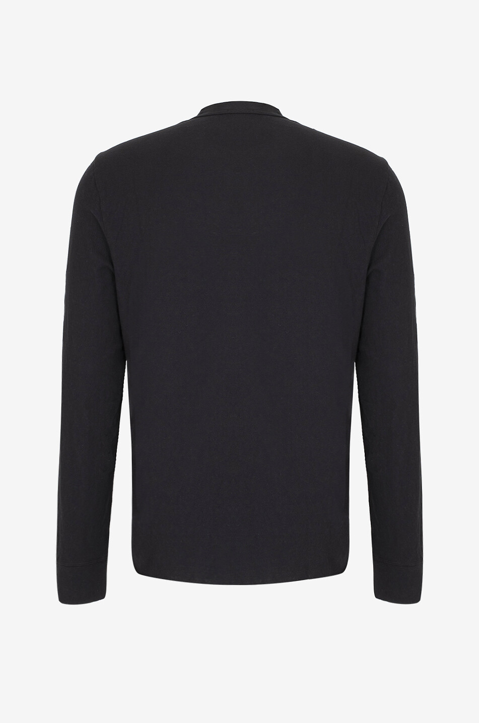 JAMES PERSE Henley long-sleeved T-shirt Men BLACK 2