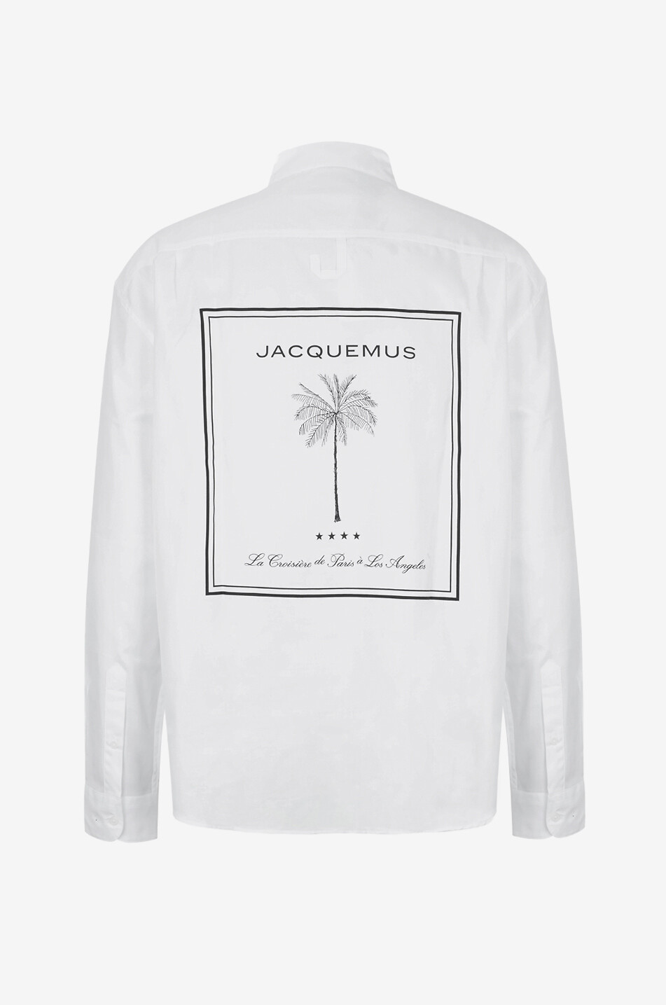 JACQUEMUS Chemise imprimée palmier La chemise Simon Homme BLANC 2
