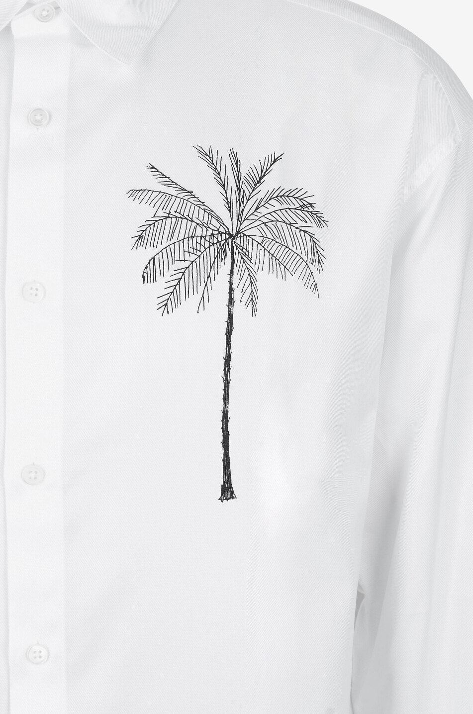 JACQUEMUS Chemise imprimée palmier La chemise Simon Homme BLANC 3