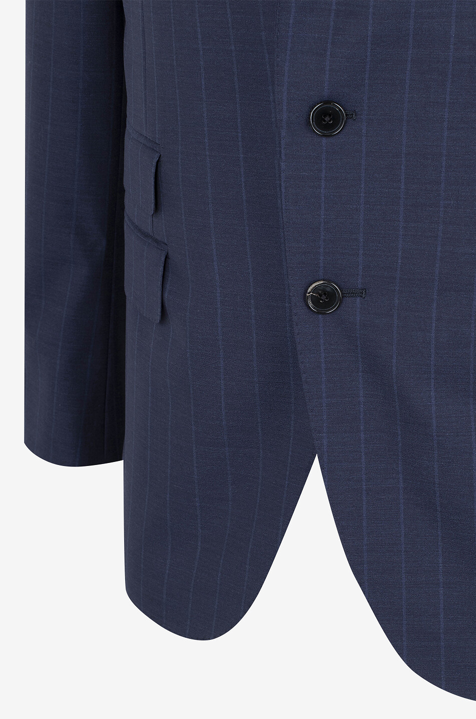 Pinstripe wool suit