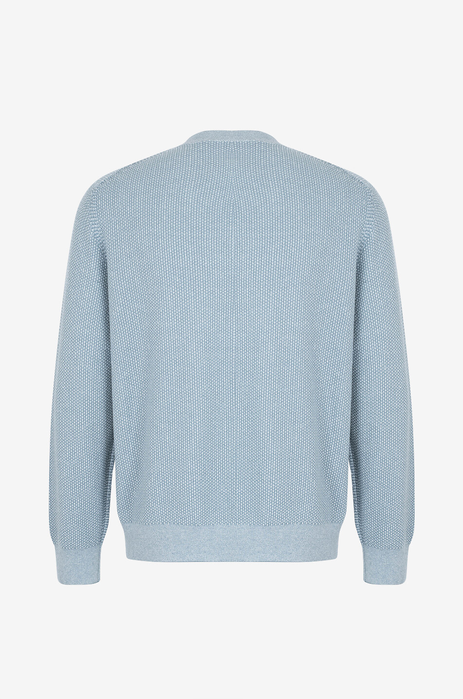 VINCE Geo Jacquard cashmere blend crewneck jumper Men LIGHT BLUE 2