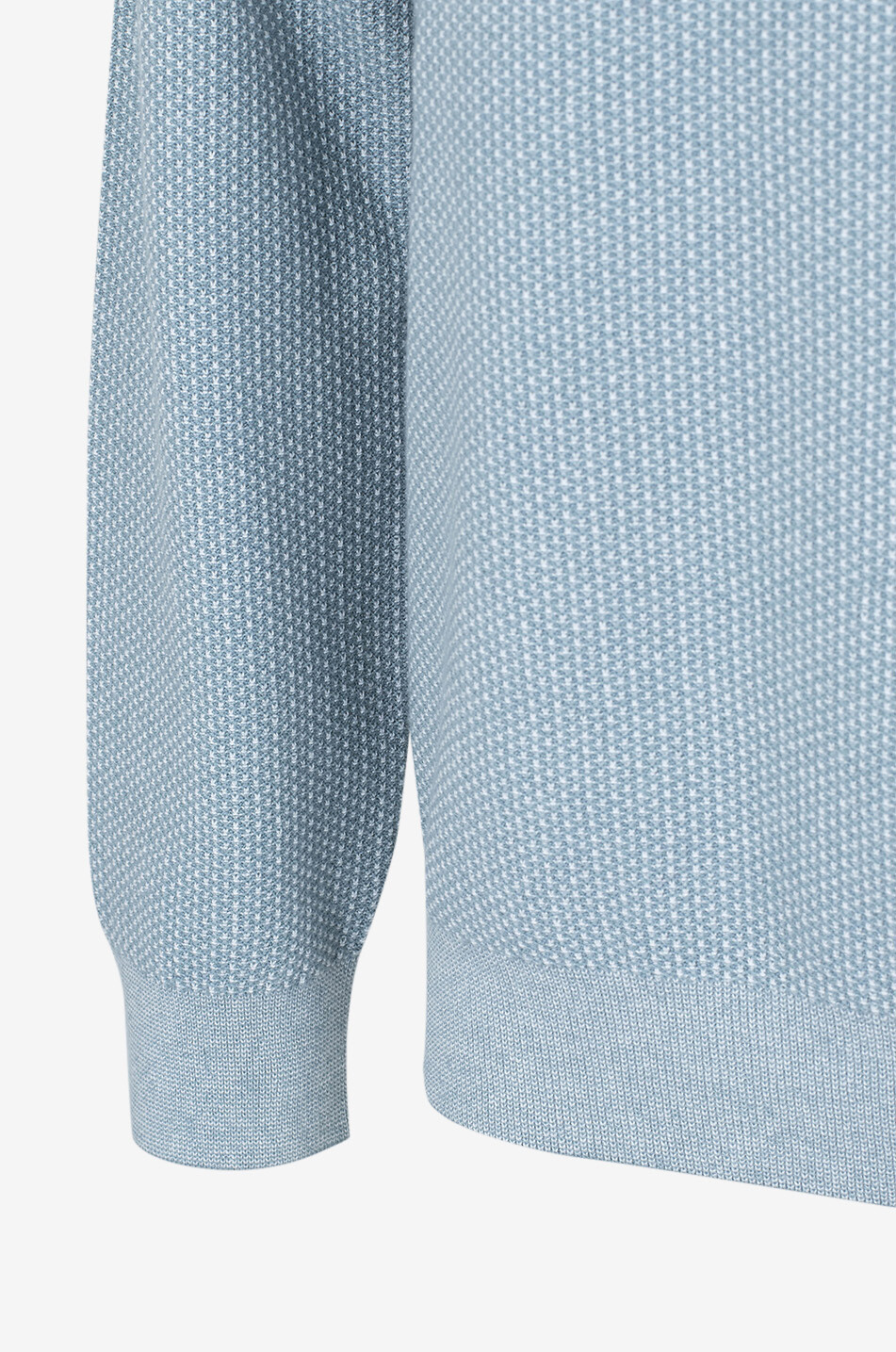 VINCE Geo Jacquard cashmere blend crewneck jumper Men LIGHT BLUE 3