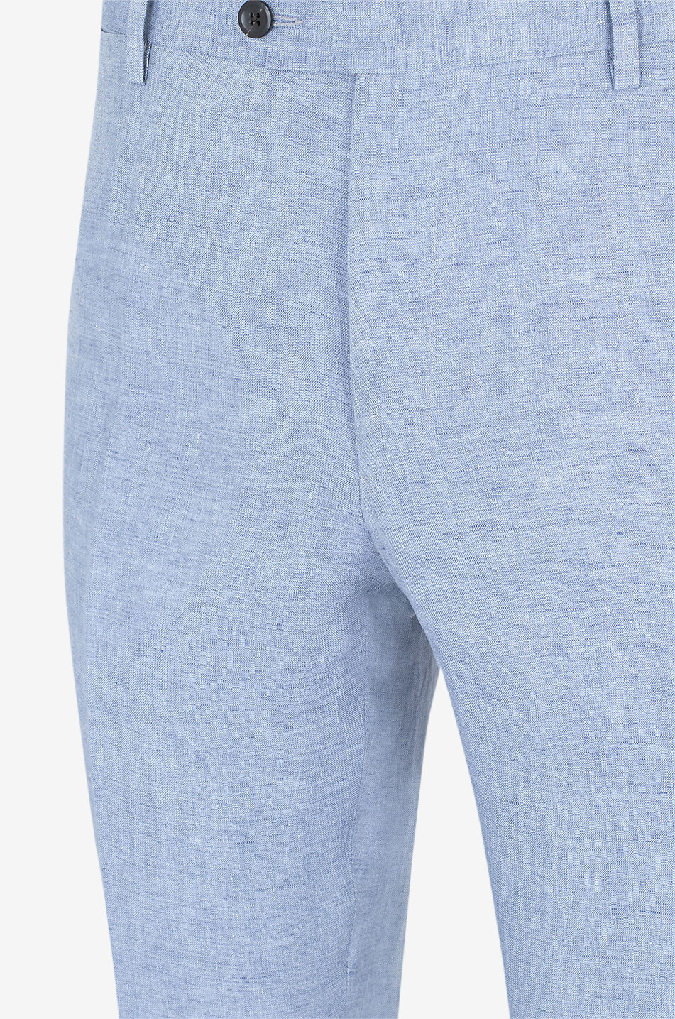 BONGÉNIE Melierte gerade Hose aus Baumwolle Herren HELLBLAU 3