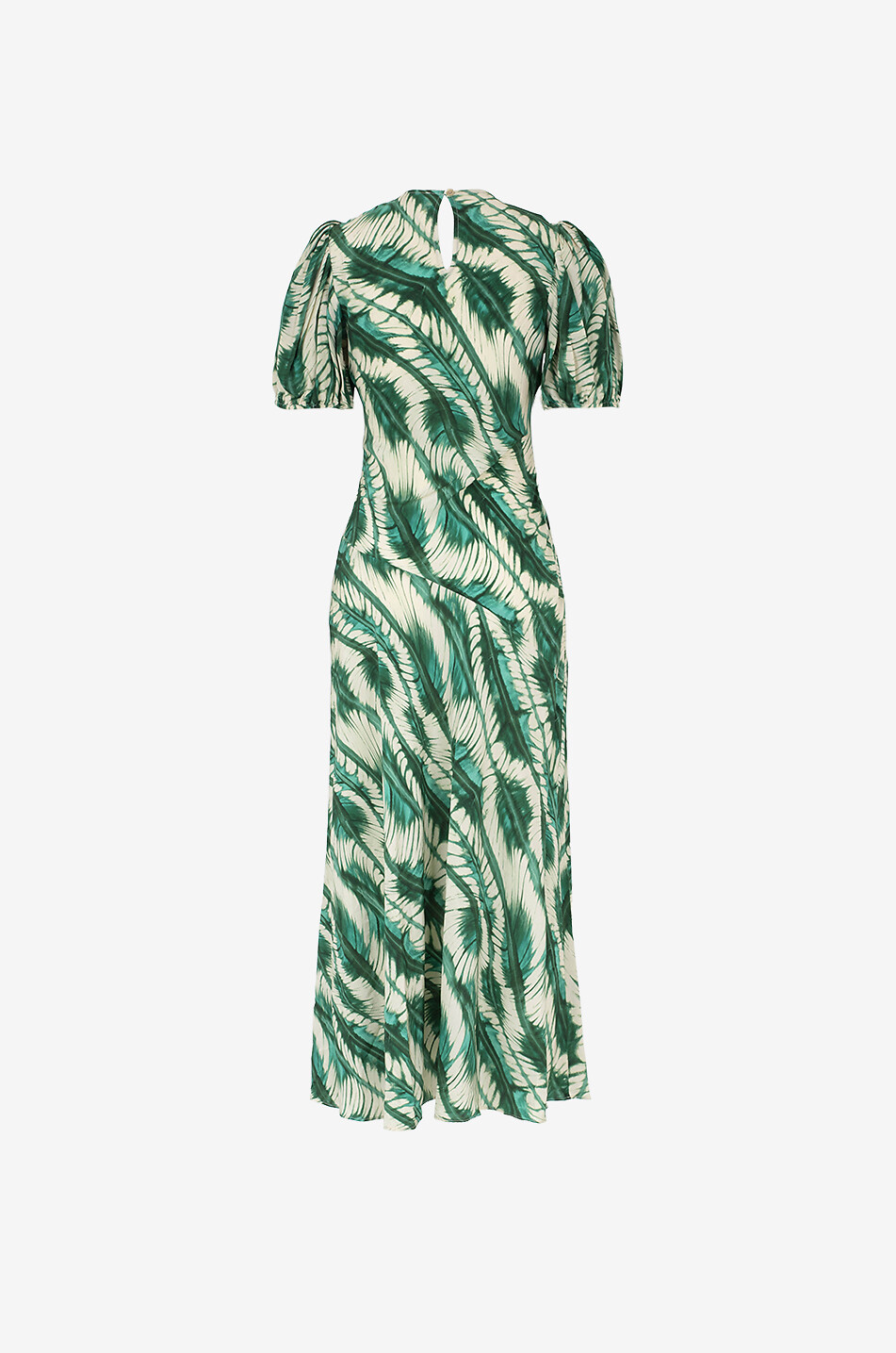 ULLA JOHNSON Ines shibori print silk maxi dress Women GREEN 2