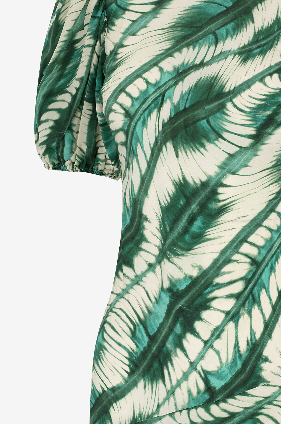 ULLA JOHNSON Ines shibori print silk maxi dress Women GREEN 3