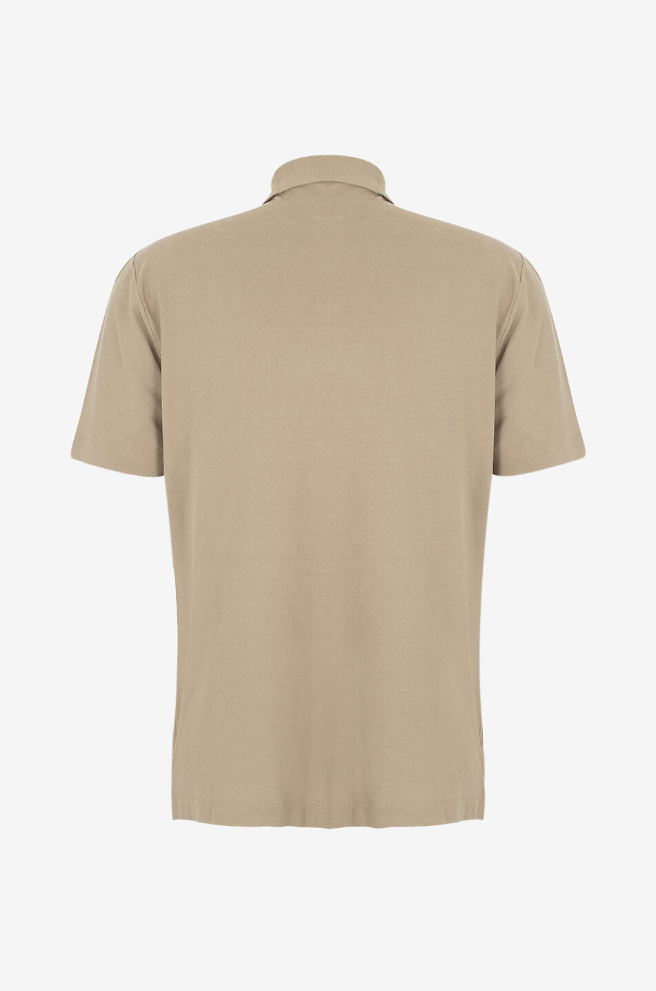 ZANONE Polo à manches courtes en maille de coton Homme Beige moyen 2