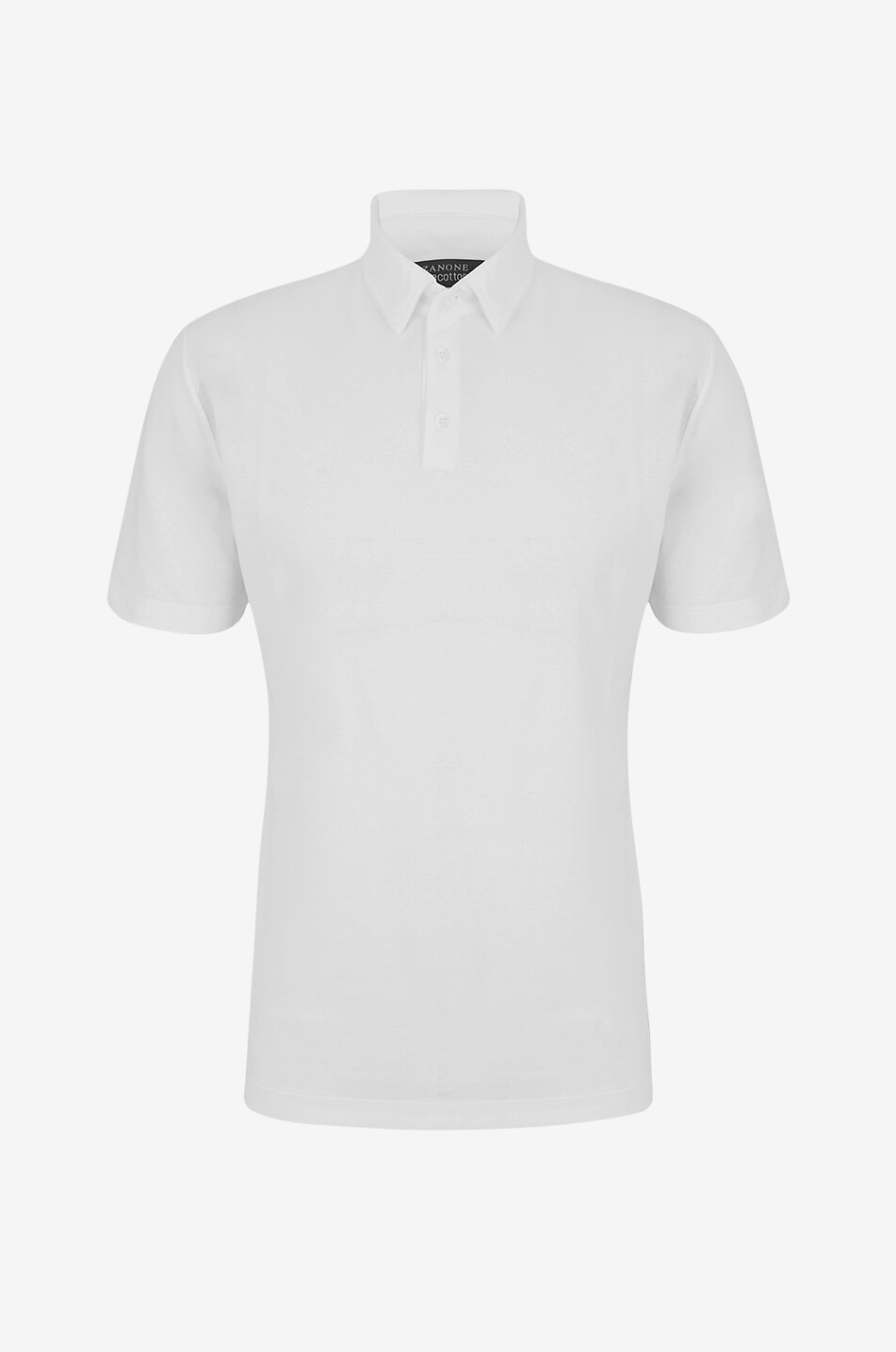 ZANONE Polo à manches courtes en maille de coton Homme BLANC 1