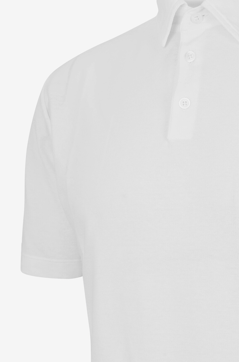 Kurzärmeliges Strick-Polohemd aus Baumwolle