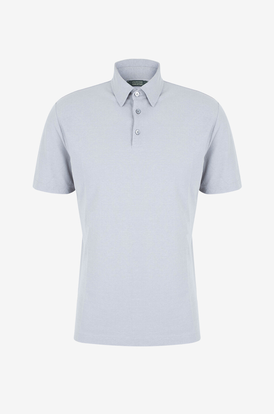 Kurzärmeliges Strick-Polohemd aus Baumwolle