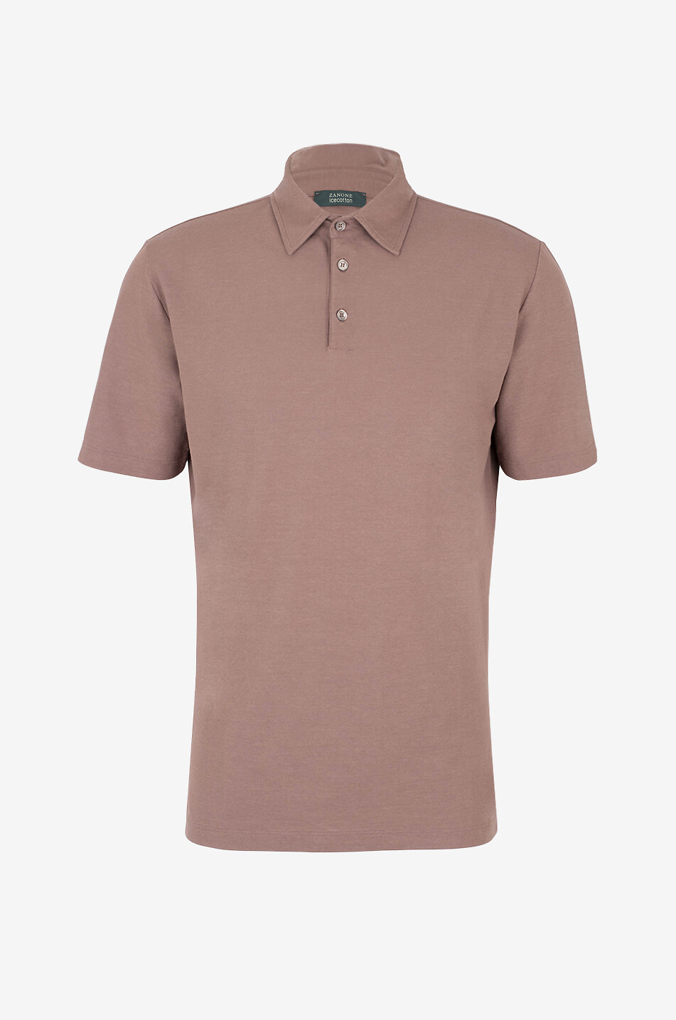 ZANONE Kurzärmeliges Strick-Polohemd aus Baumwolle Herren MITTELROSA 1