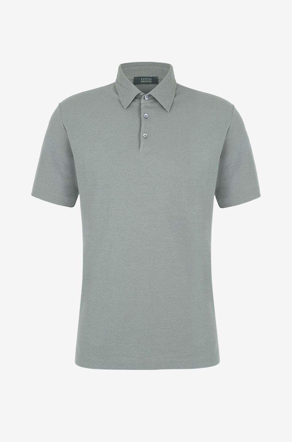 Kurzärmeliges Strick-Polohemd aus Baumwolle