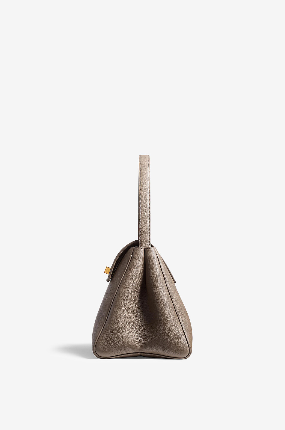 KHAITE Audrey grained leather handbag Women GREY 3