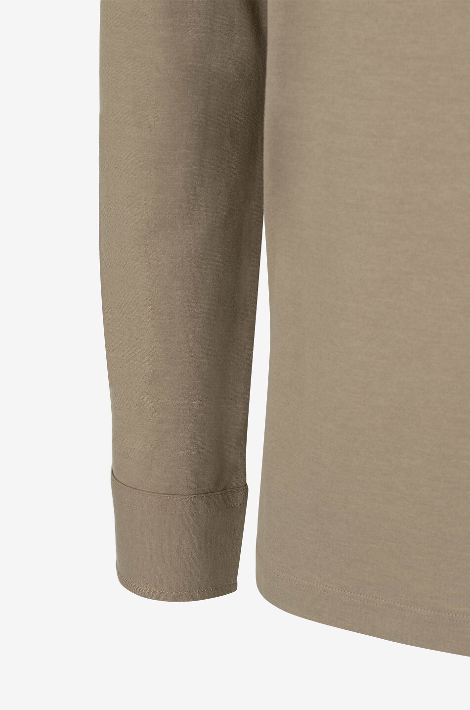 ZANONE Langärmeliges Strick-Polohemd aus Baumwolle Herren Mittle beige 3