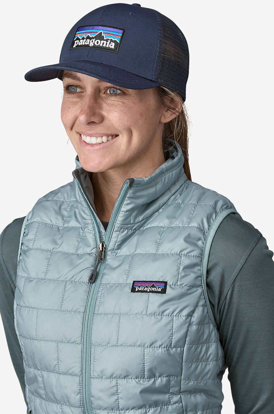 PATAGONIA Trucker Hat gabardine and mesh baseball cap Men DARK BLUE 2