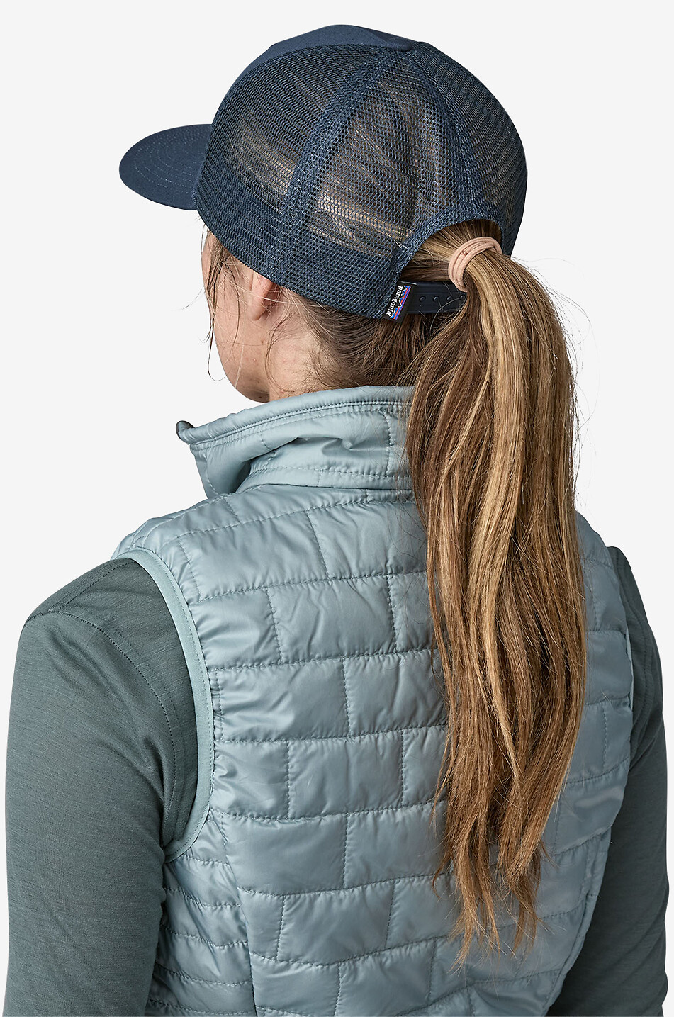 PATAGONIA Trucker Hat gabardine and mesh baseball cap Men DARK BLUE 3