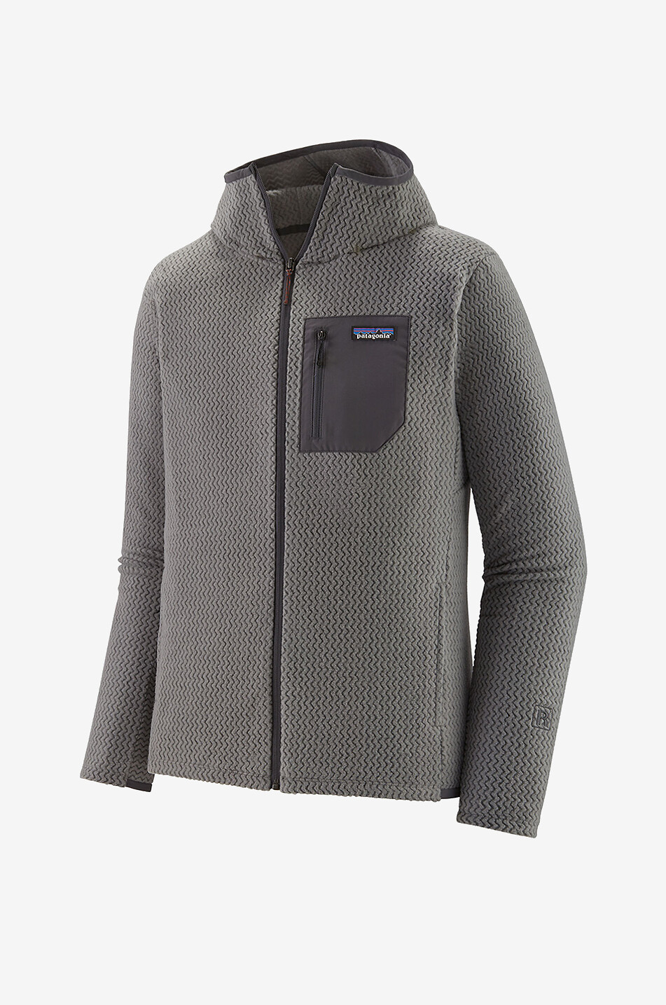 PATAGONIA R1 Air Full-Zip Hoody hooded fleece jacket Men MEDIUM GREY 1