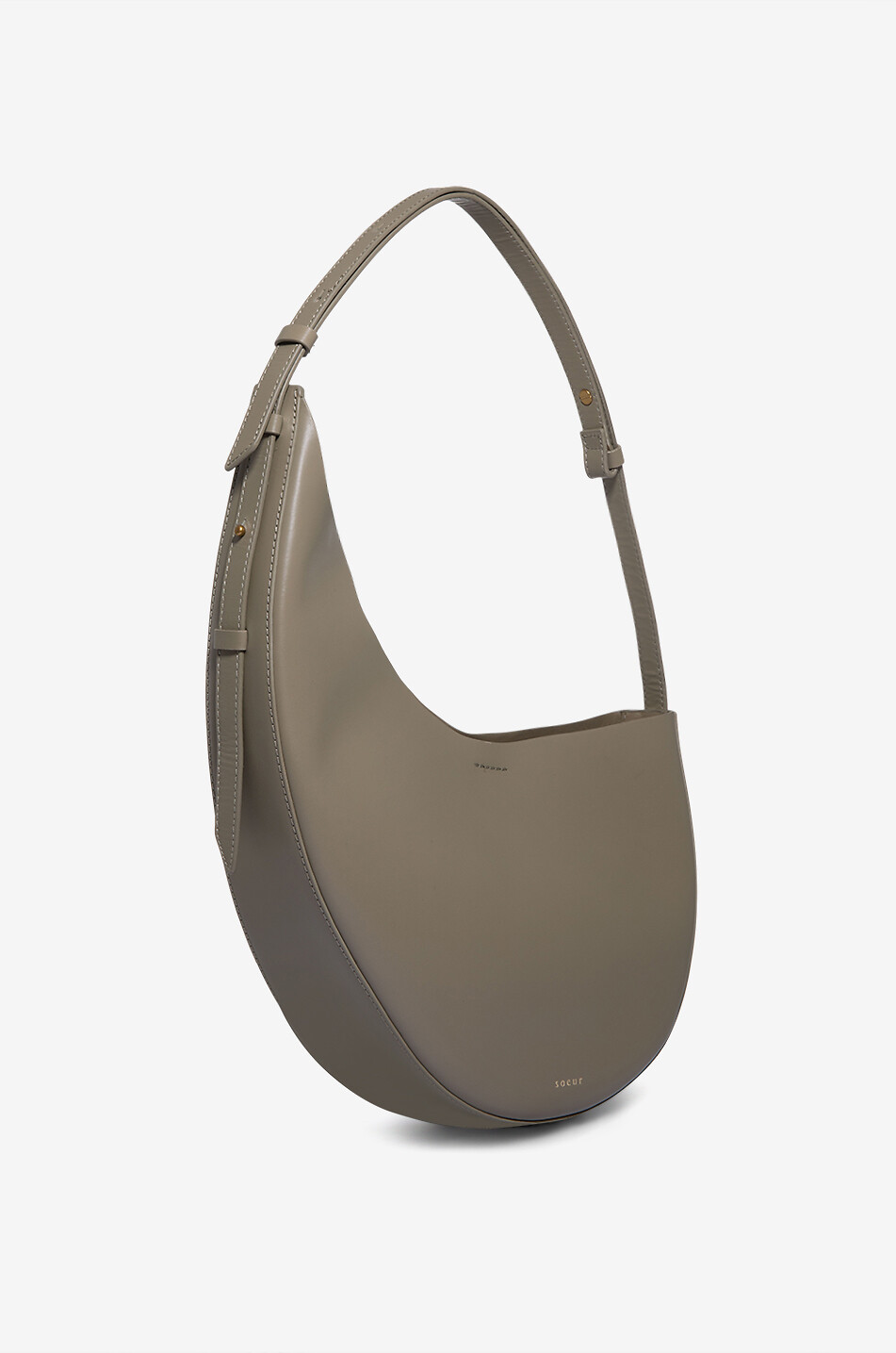 SOEUR Sac porté épaule asymétrique en cuir Winona Femme VERT 2