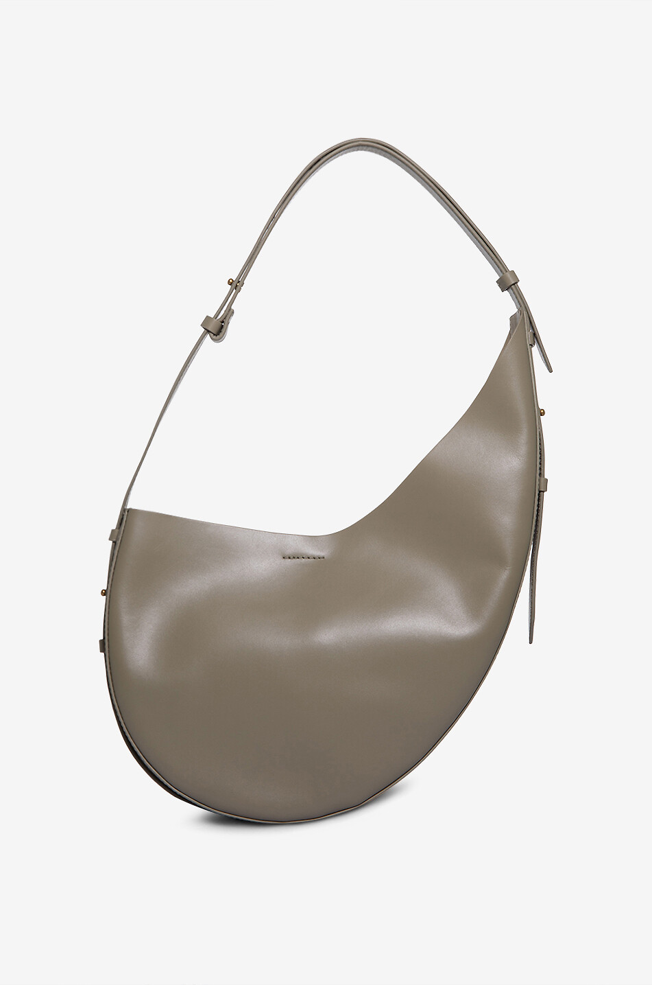 SOEUR Sac porté épaule asymétrique en cuir Winona Femme VERT 3