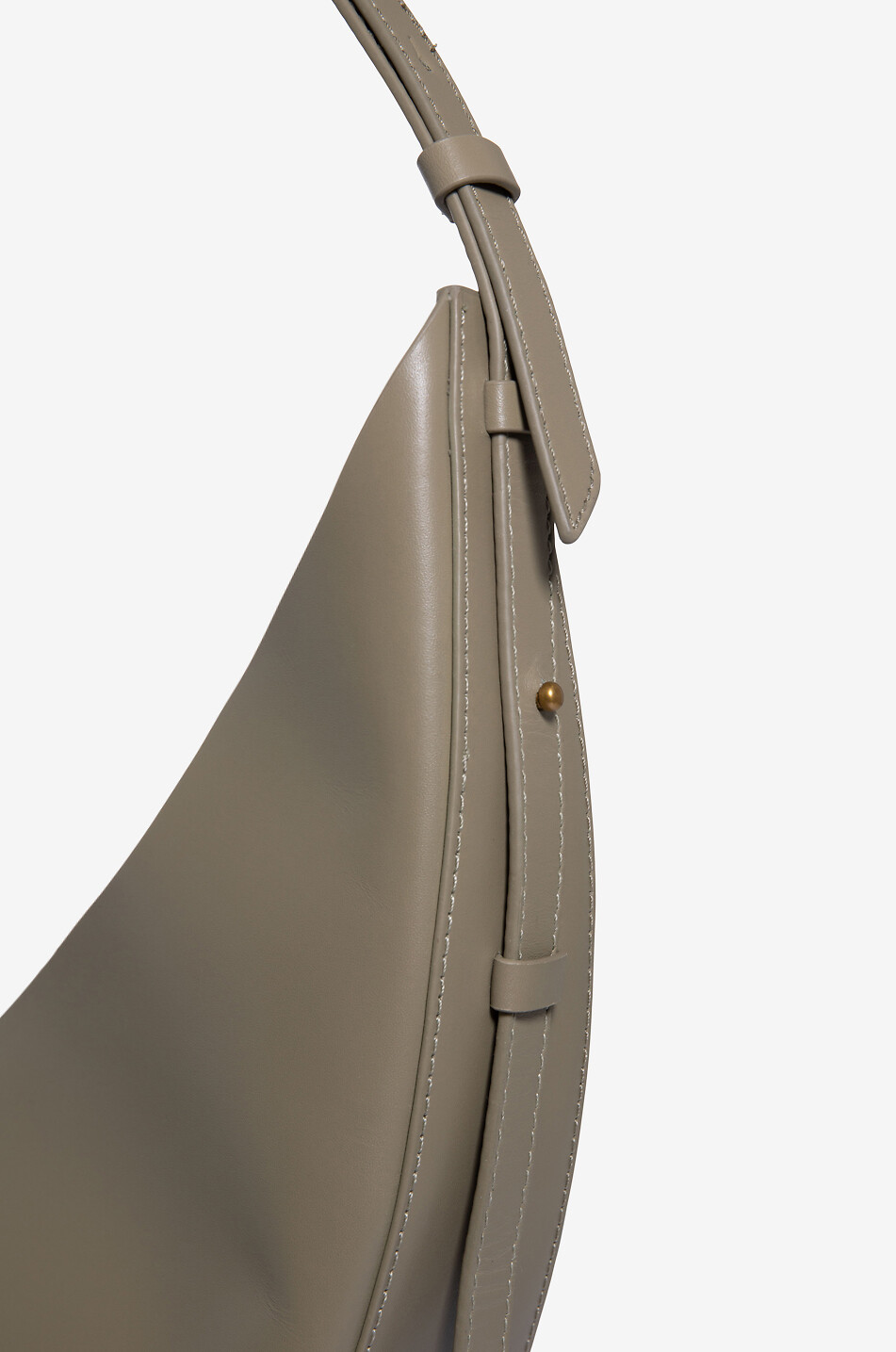 SOEUR Sac porté épaule asymétrique en cuir Winona Femme VERT 5