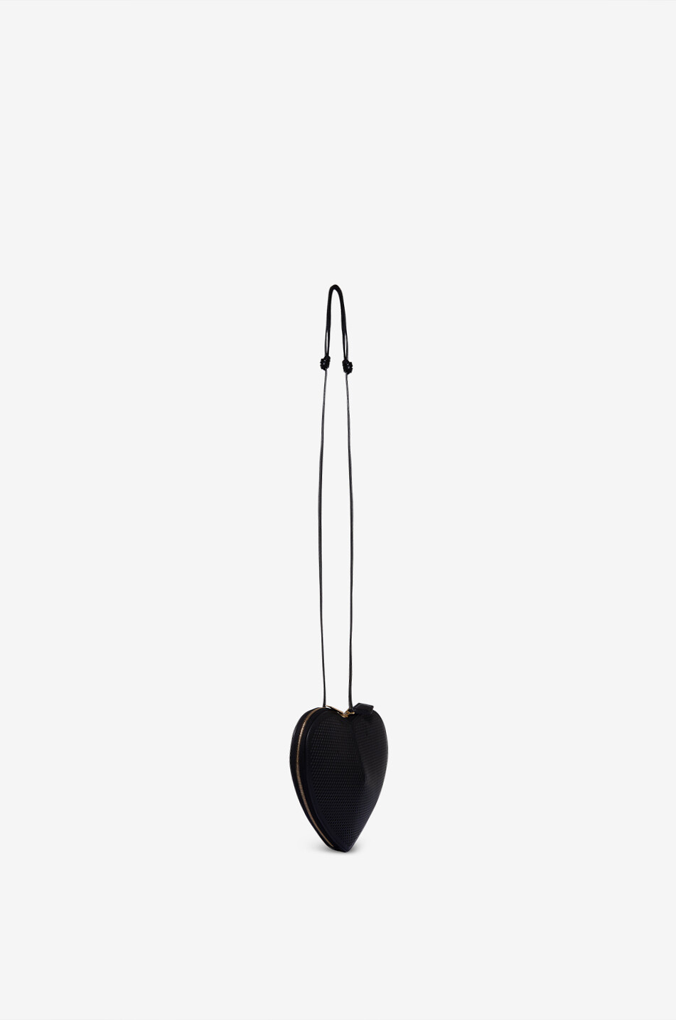 ALAÏA Sac porté épaule en cuir résille Le Coeur Femme NOIR 2