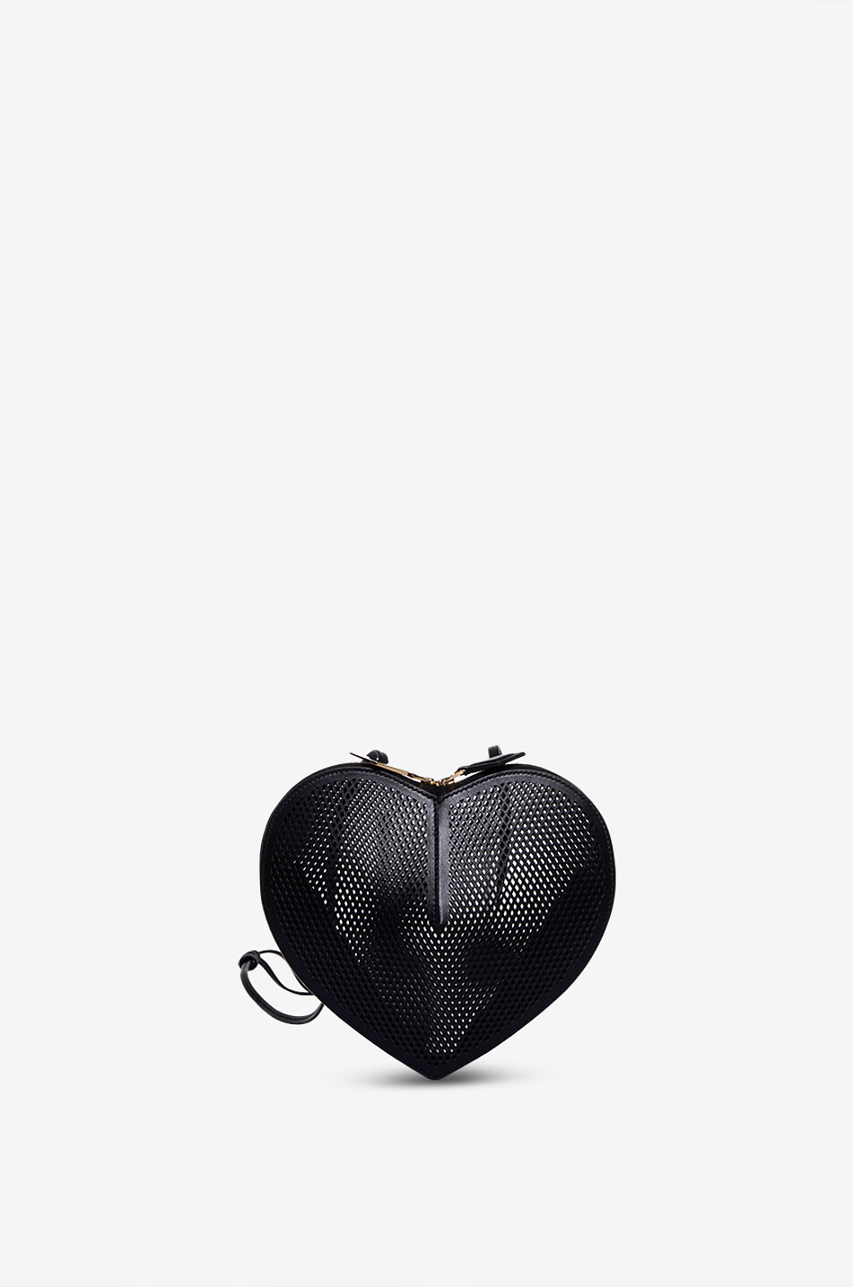 Le Coeur fishnet leather shoulder bag ALAÏA BLACK Bongénie