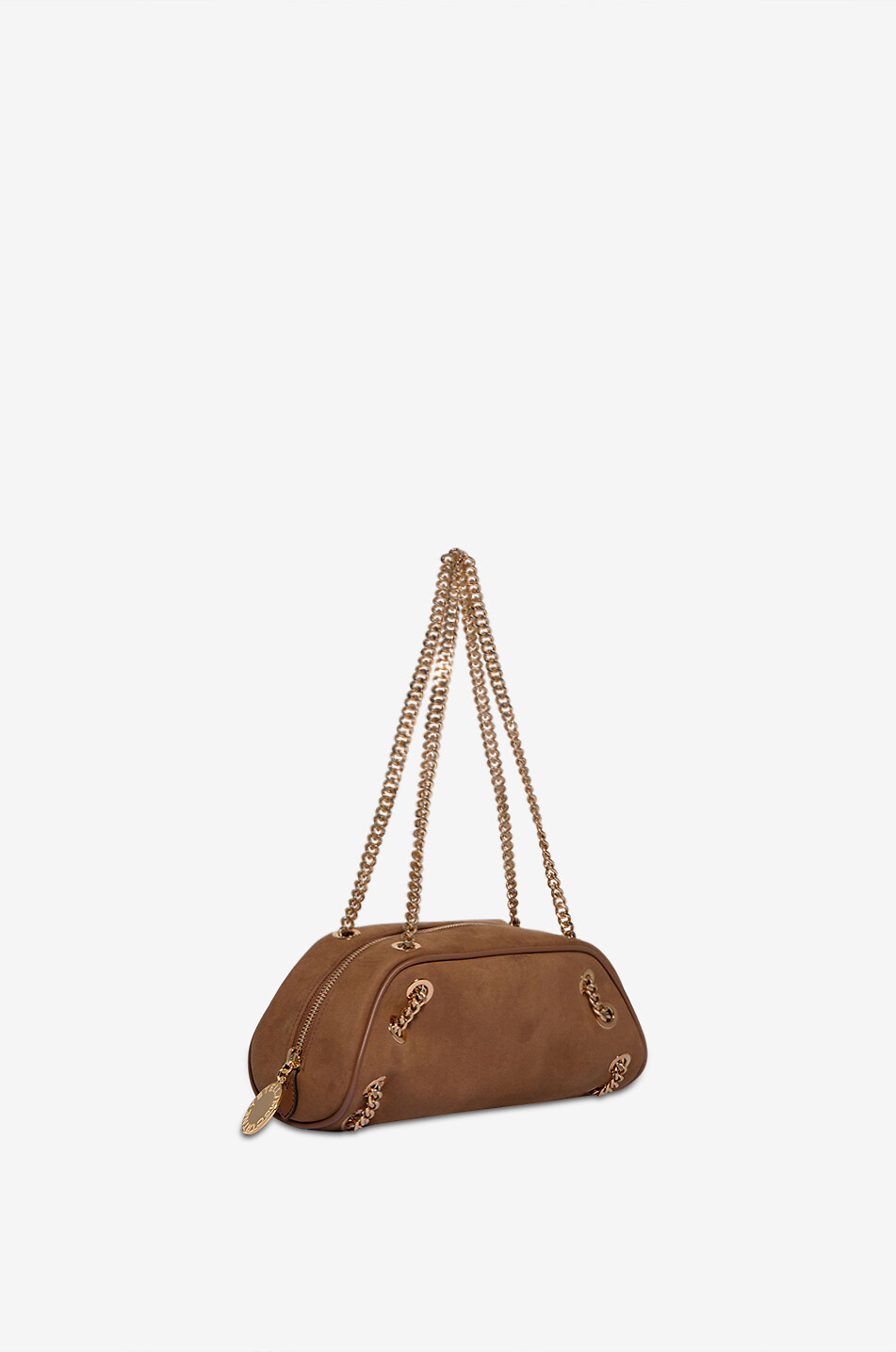 STELLA McCARTNEY Schultertasche aus Kunstwildleder Bowling Falabella Damen BRAUN 2
