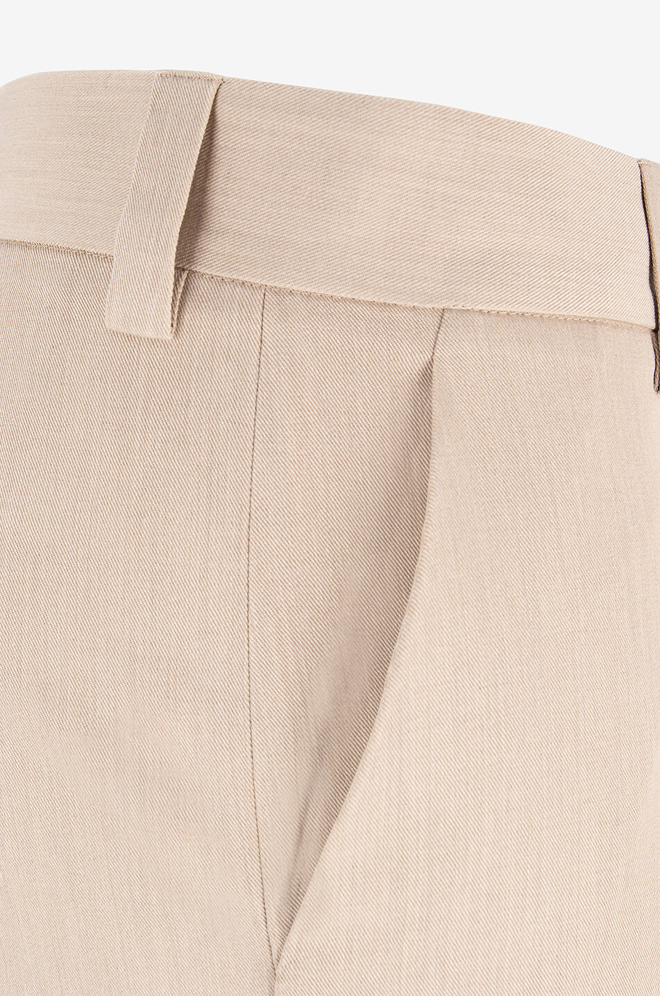 ANTONELLI FIRENZE Pantalon carotte en sergé Savona Femme BEIGE 3