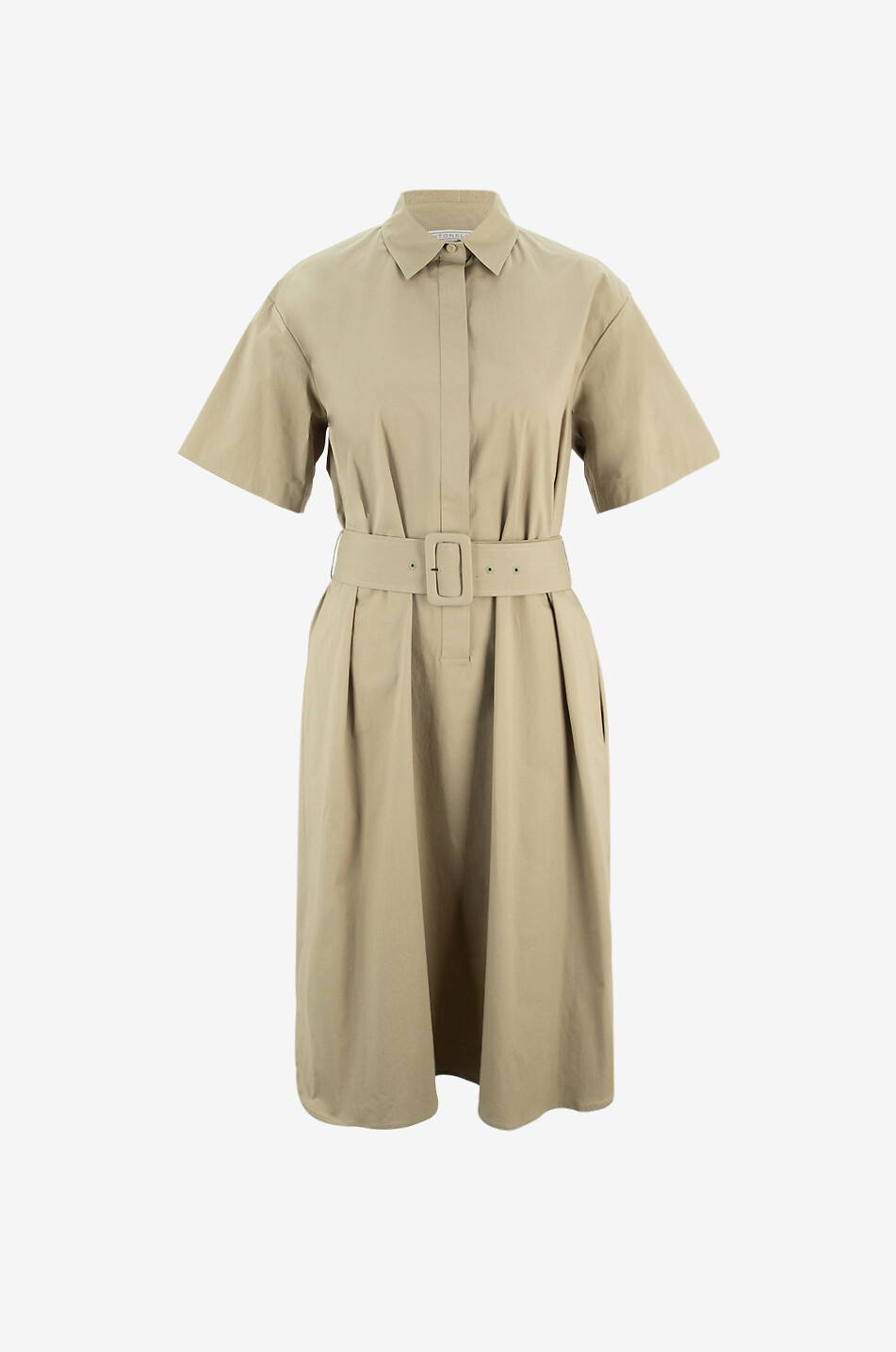 Noventa poplin midi tunic dress