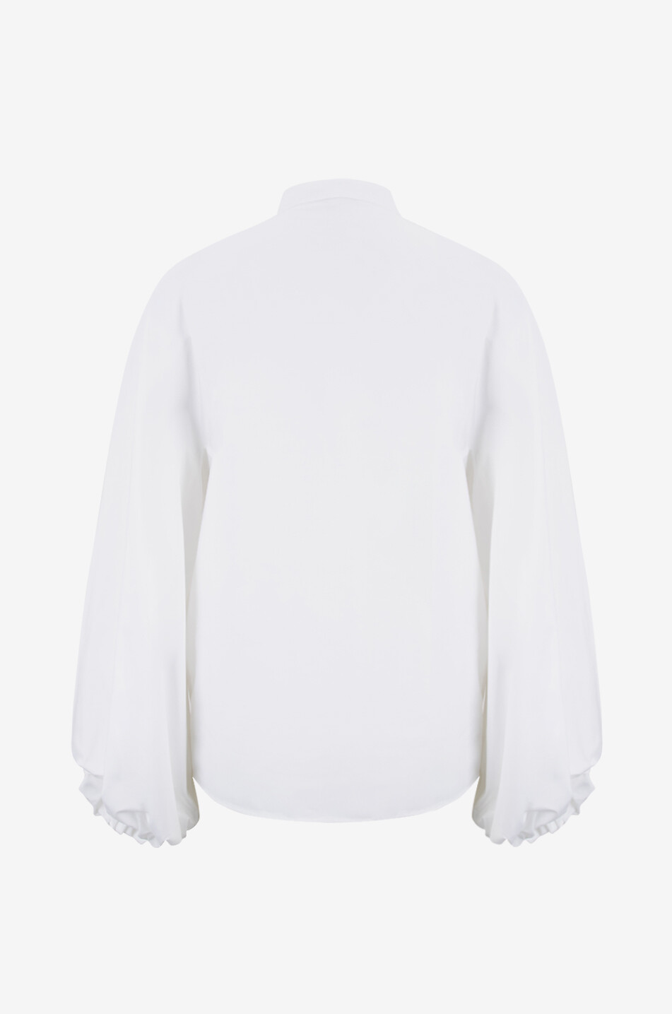 ALAÏA Ballon-Hemd aus Popeline Damen WEISS 2