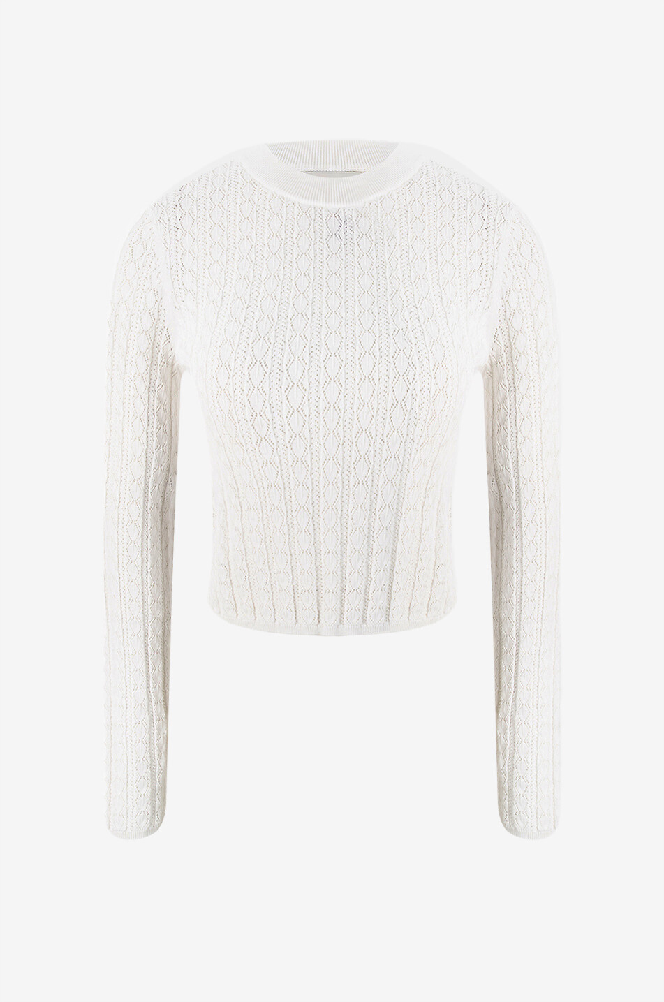 LOULOU STUDIO Tinos viscose round-neck jumper Women EGGSHELL 1
