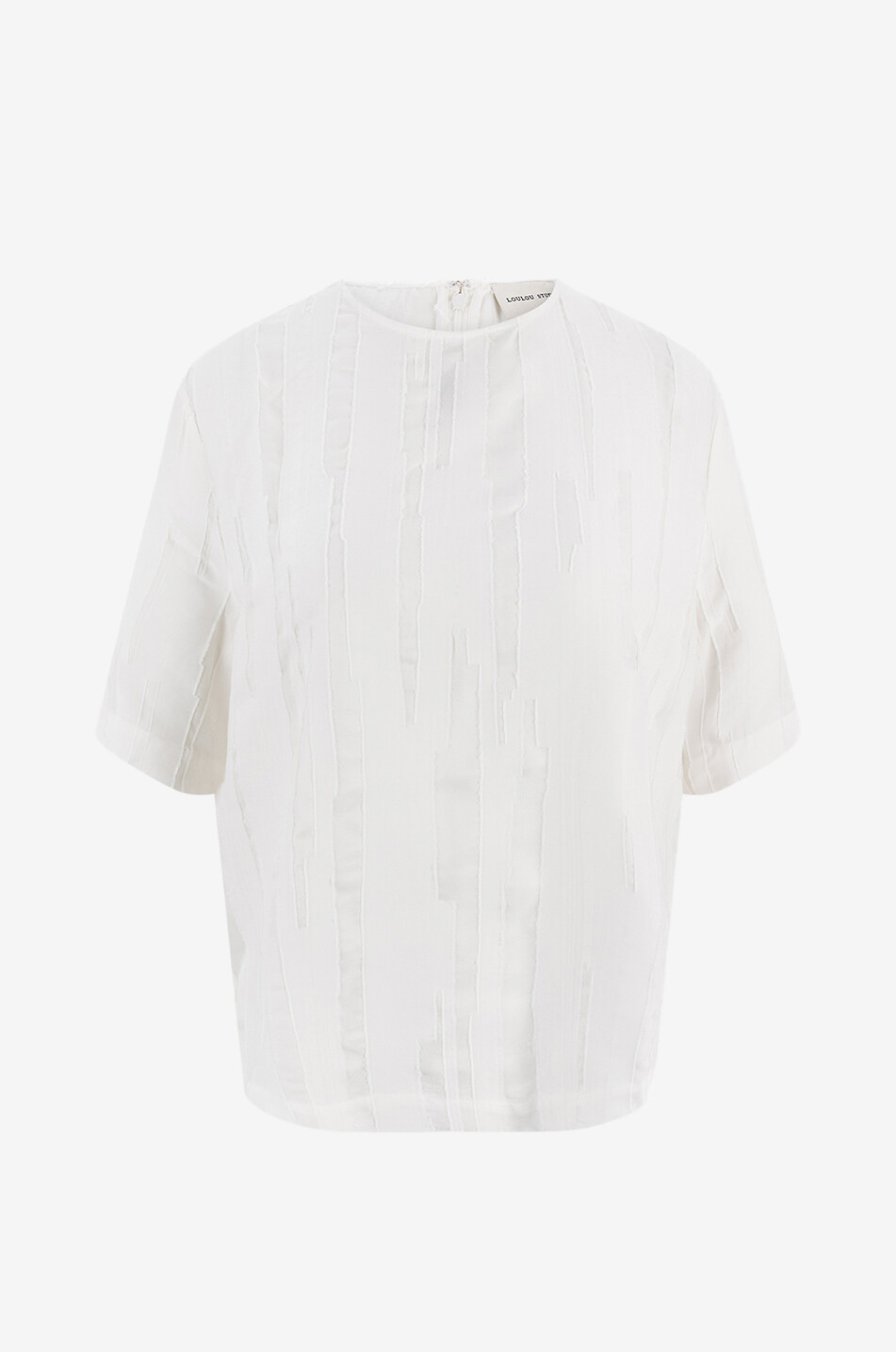 Blouse à manches trois-quarts en soie et coton Toba