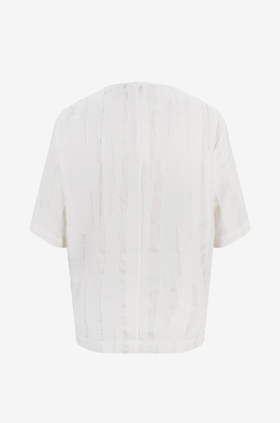 Bluse mit 3/4-Ärmeln aus Seide und Baumwolle Toba