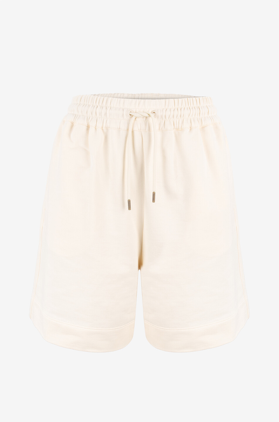 MONCLER Relaxed sweat shorts Women EGGSHELL 1