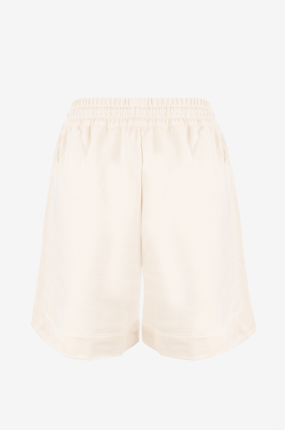 MONCLER Relaxed sweat shorts Women EGGSHELL 2