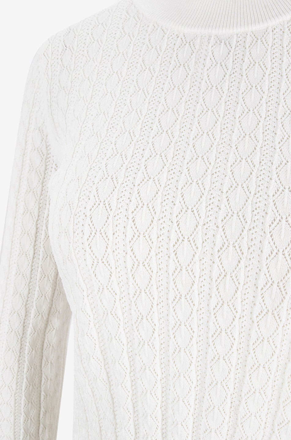 LOULOU STUDIO Tinos viscose round-neck jumper Women EGGSHELL 3