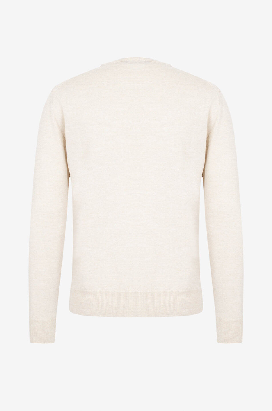 AURELIEN Cashwool fine crewneck jumper Men BEIGE 2