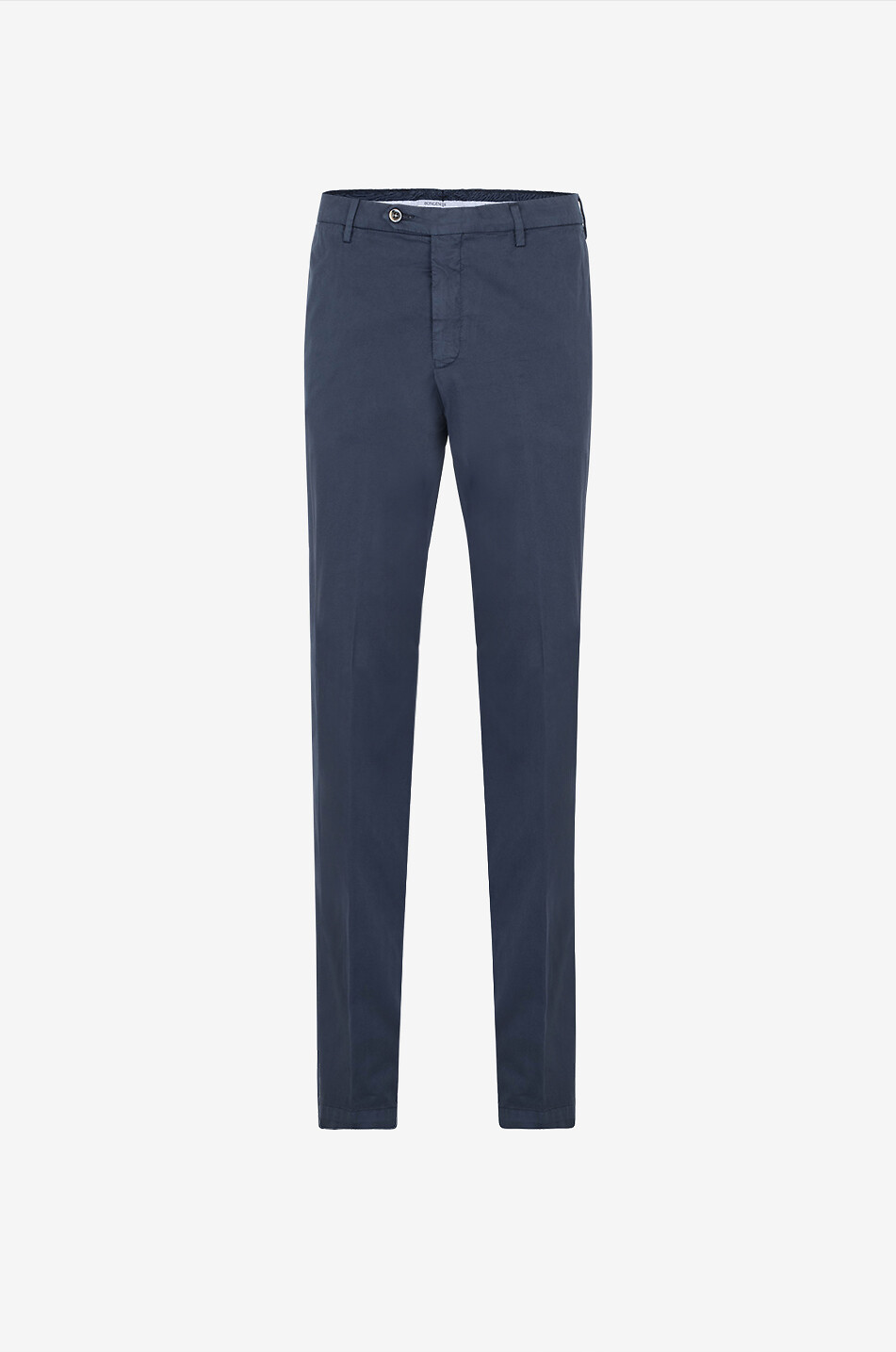 BONGÉNIE Pantalon classique en coton et soie Homme BLEU FONCE 1