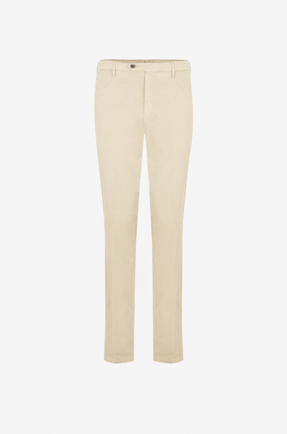 BONGÉNIE Pantalon classique en coton et soie Homme Beige moyen 1