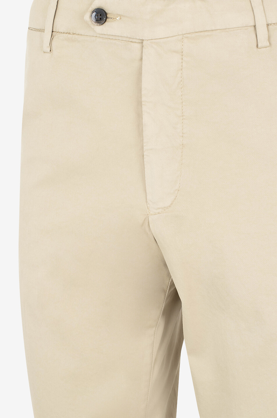 BONGÉNIE Pantalon classique en coton et soie Homme Beige moyen 3