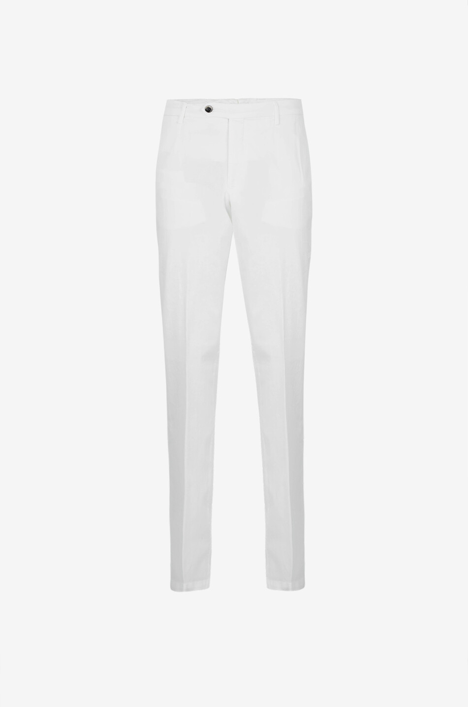 BONGÉNIE Pantalon classique en coton et soie Homme BLANC CASSE 1