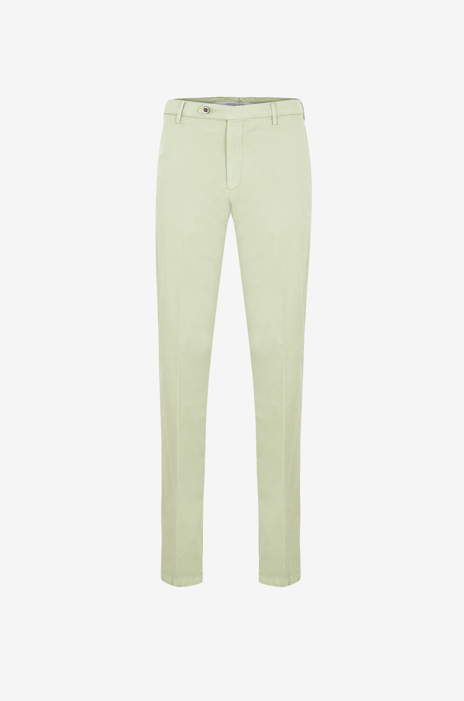 BONGÉNIE Pantalon classique en coton et soie Homme VERT CLAIR 1